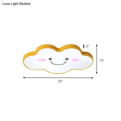 DecorBites™ DecorBites™ Smiling Cloud Ceiling Light - Children's Nordic Style Acrylic Ceiling Fixture