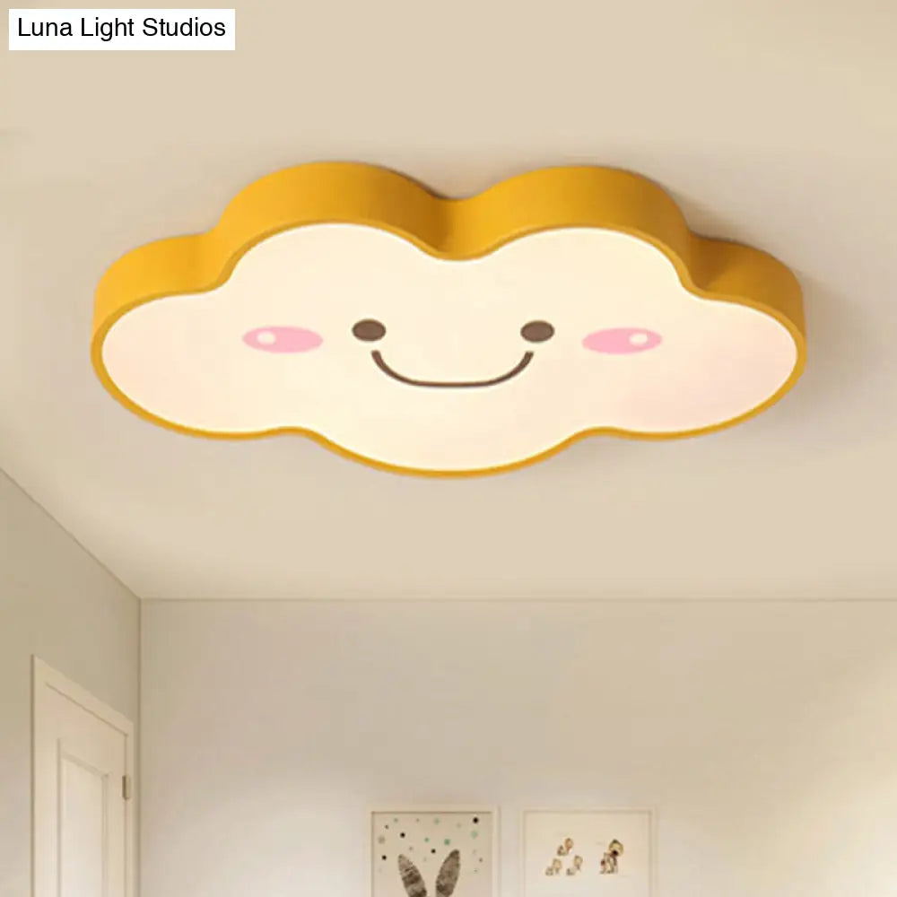 DecorBites™ DecorBites™ Smiling Cloud Ceiling Light - Children's Nordic Style Acrylic Ceiling Fixture