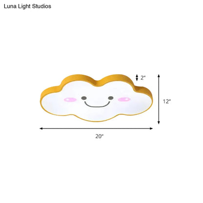 DecorBites™ DecorBites™ Smiling Cloud Ceiling Light - Children's Nordic Style Acrylic Ceiling Fixture