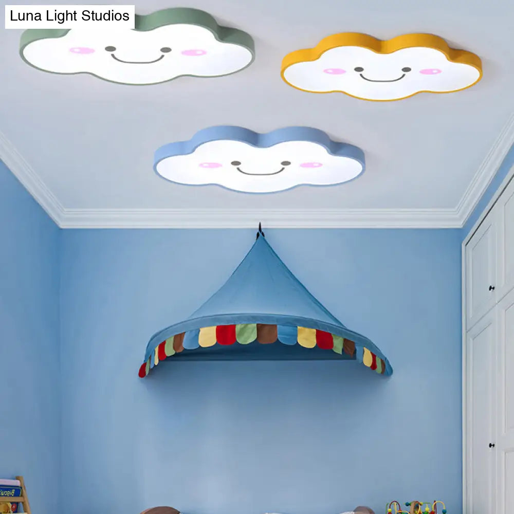 DecorBites™ DecorBites™ Smiling Cloud Ceiling Light - Children's Nordic Style Acrylic Ceiling Fixture