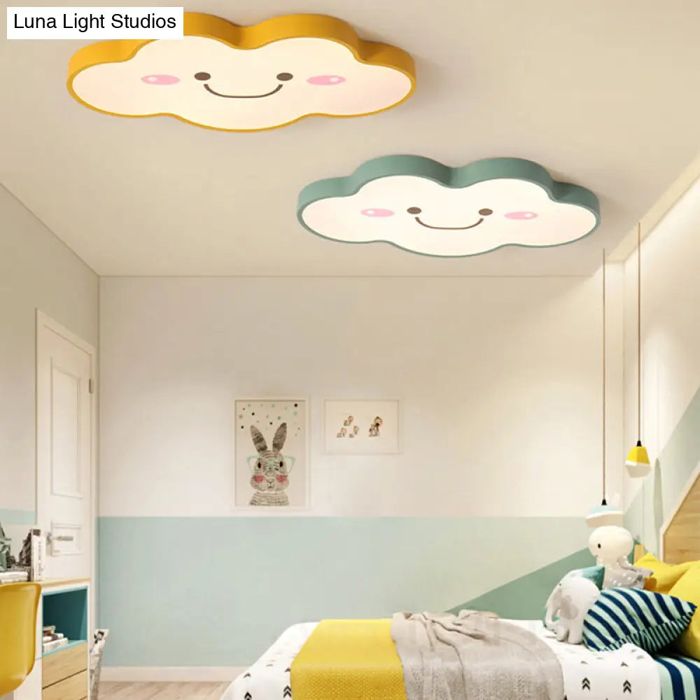 DecorBites™ DecorBites™ Smiling Cloud Ceiling Light - Children's Nordic Style Acrylic Ceiling Fixture