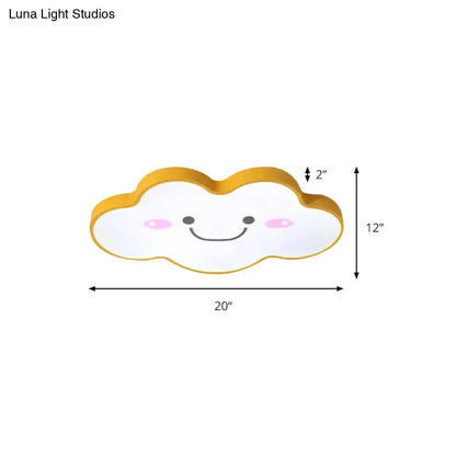 DecorBites™ DecorBites™ Smiling Cloud Ceiling Light - Children's Nordic Style Acrylic Ceiling Fixture