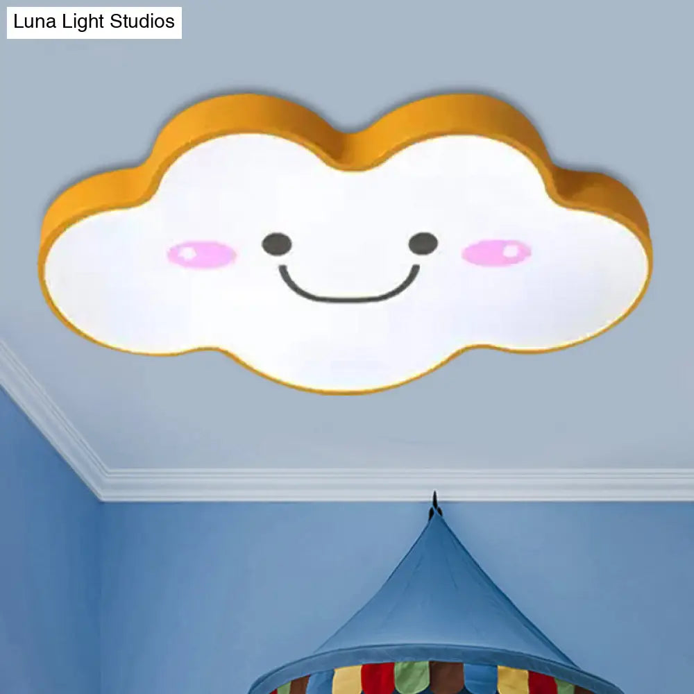 DecorBites™ DecorBites™ Smiling Cloud Ceiling Light - Children's Nordic Style Acrylic Ceiling Fixture