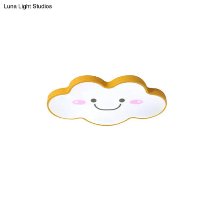 DecorBites™ DecorBites™ Smiling Cloud Ceiling Light - Children's Nordic Style Acrylic Ceiling Fixture