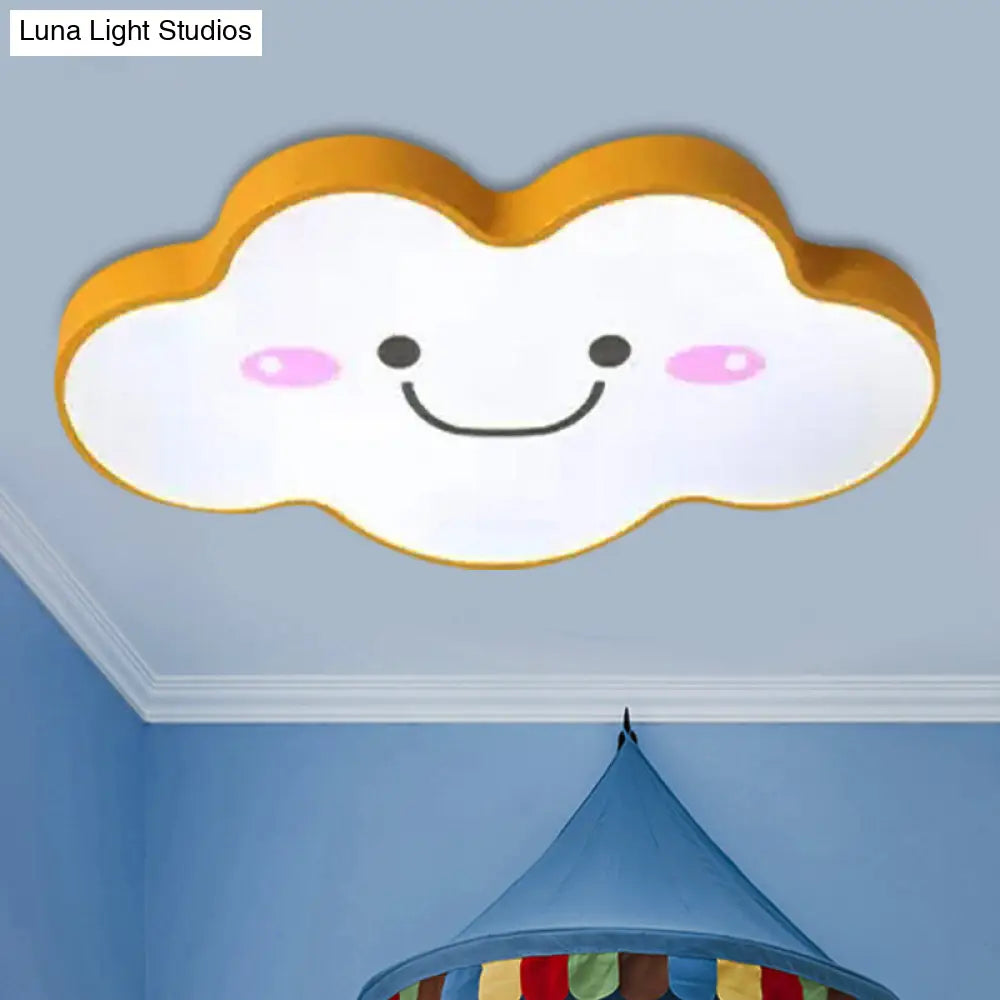 DecorBites™ DecorBites™ Smiling Cloud Ceiling Light - Children's Nordic Style Acrylic Ceiling Fixture