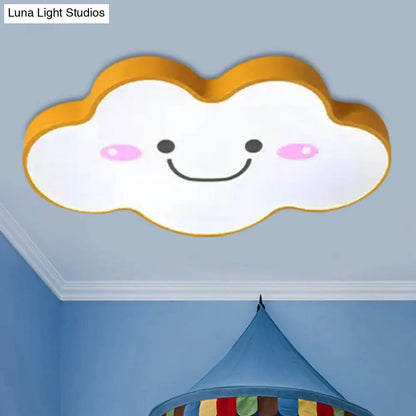 DecorBites™ DecorBites™ Smiling Cloud Ceiling Light - Children's Nordic Style Acrylic Ceiling Fixture