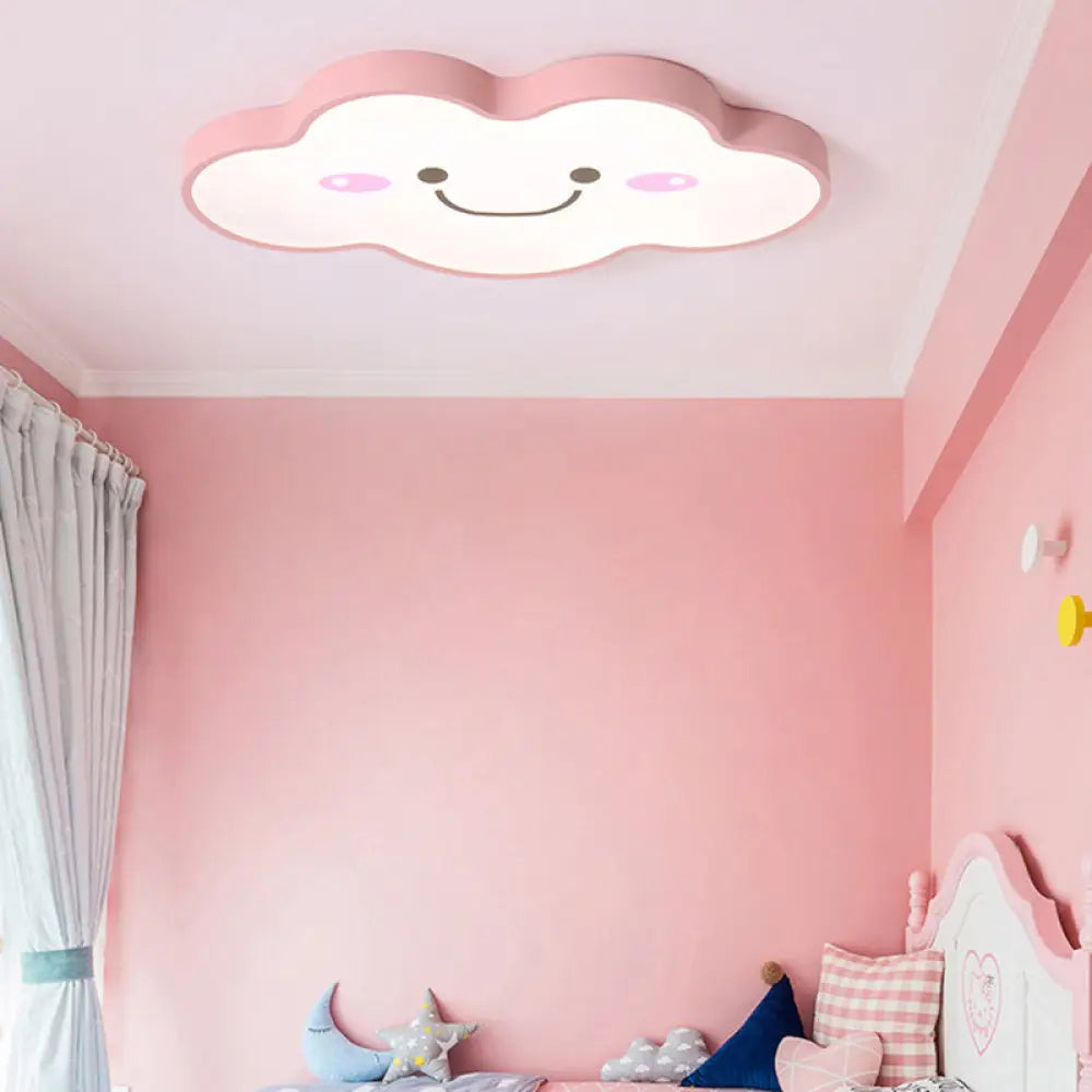 DecorBites™ DecorBites™ Smiling Cloud Ceiling Light - Children's Nordic Style Acrylic Ceiling Fixture