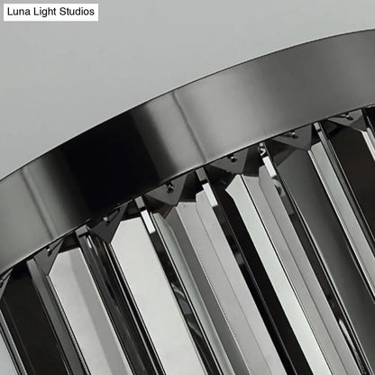 DecorBites™ DecorBites™ Smoke Gray Crystal Rod Wall Sconce with 2 Lights and 4 Tiers