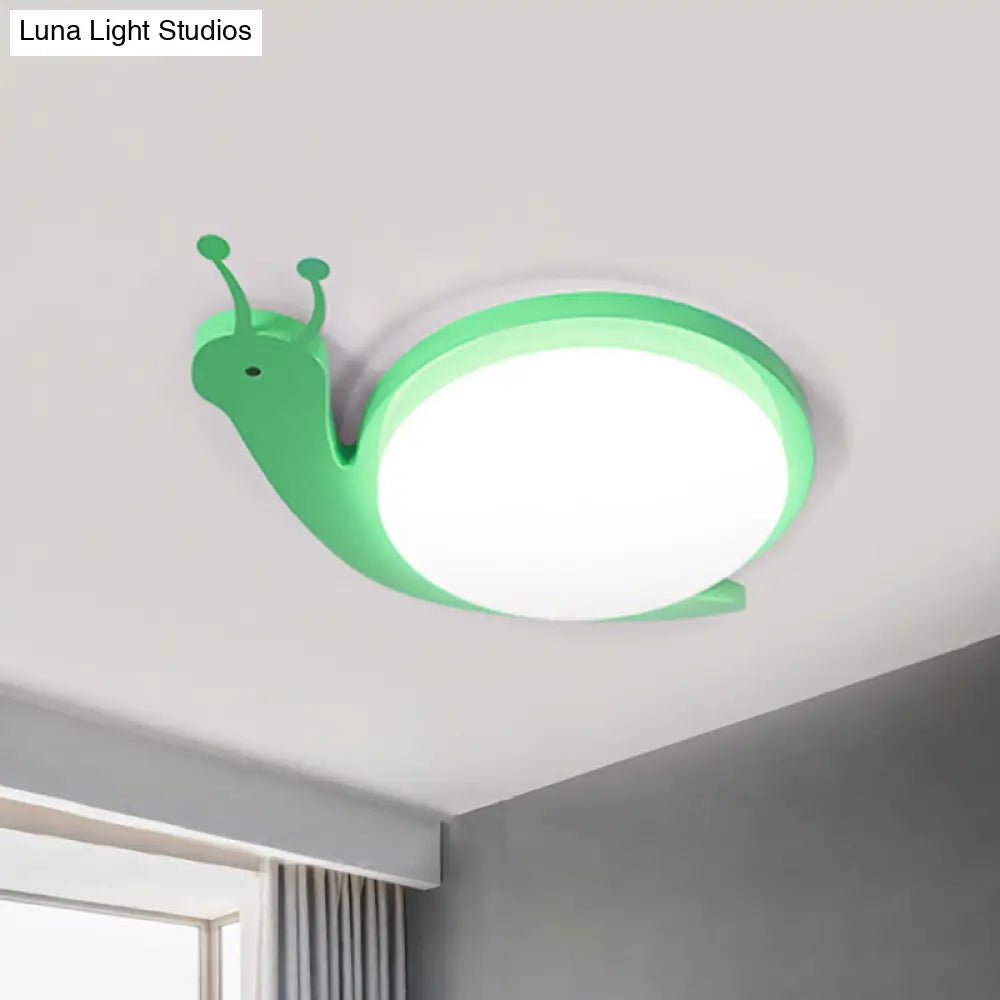 DecorBites™ DecorBites™ Snail-Shaped Cartoon Ceiling Light for Baby Bedroom - Acrylic and Metal Fixture