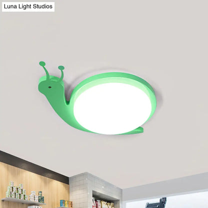 DecorBites™ DecorBites™ Snail-Shaped Cartoon Ceiling Light for Baby Bedroom - Acrylic and Metal Fixture