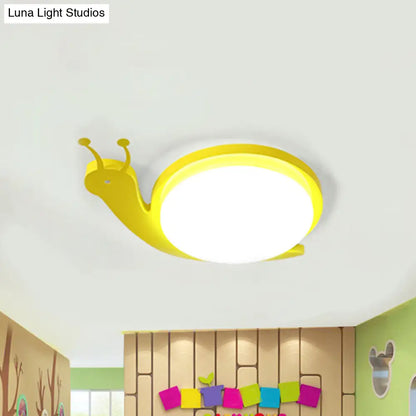 DecorBites™ DecorBites™ Snail-Shaped Cartoon Ceiling Light for Baby Bedroom - Acrylic and Metal Fixture