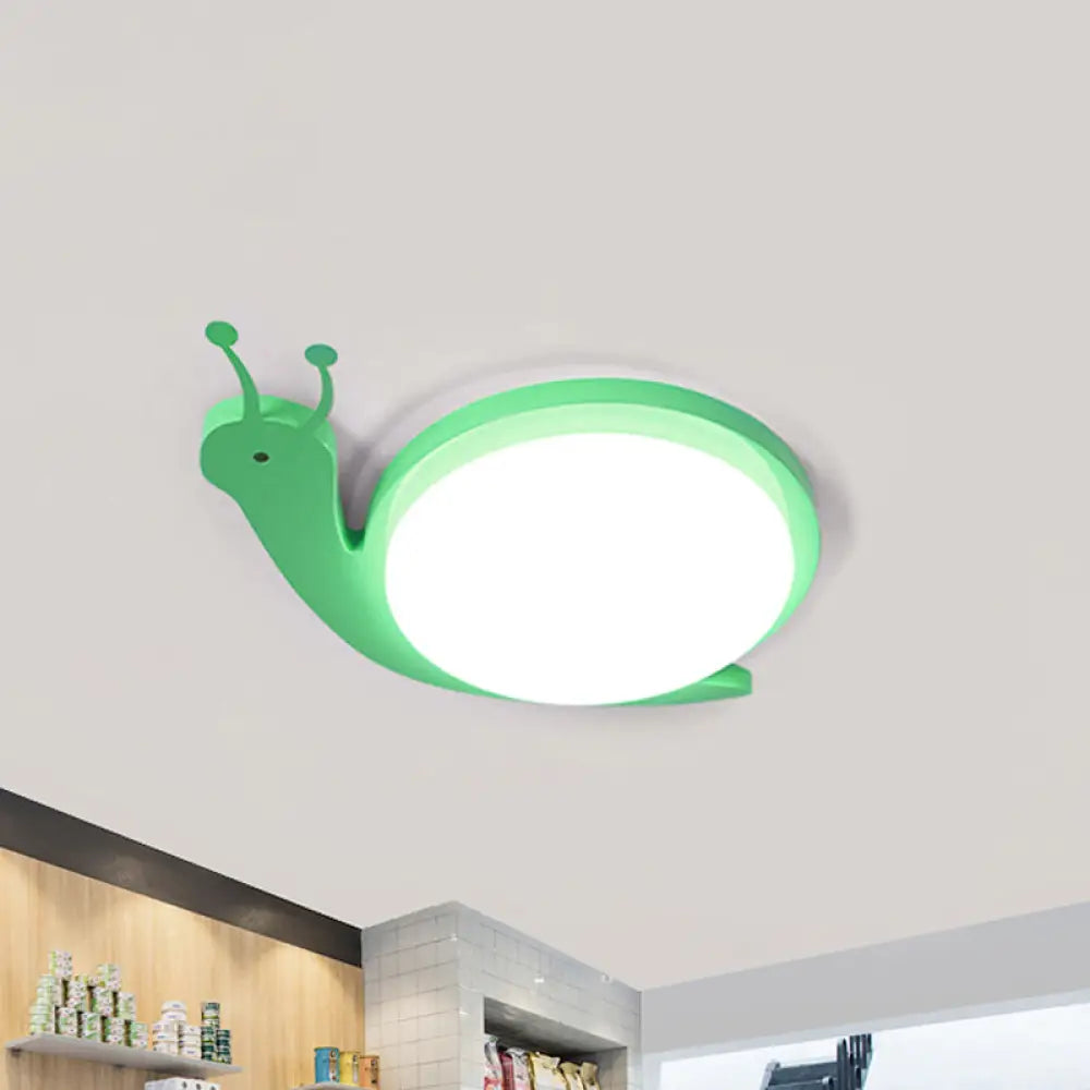 DecorBites™ DecorBites™ Snail-Shaped Cartoon Ceiling Light for Baby Bedroom - Acrylic and Metal Fixture