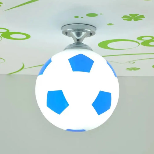 DecorBites™ DecorBites™ Soccer Shape Boys Bedroom Ceiling Light Fixture - Acrylic Sport Style Mount
