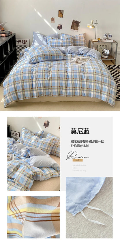 Soft Japanese Style Duvet Cover Set