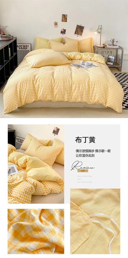 Soft Japanese Style Duvet Cover Set