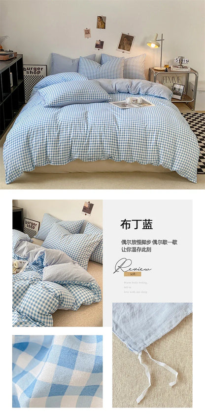 Soft Japanese Style Duvet Cover Set