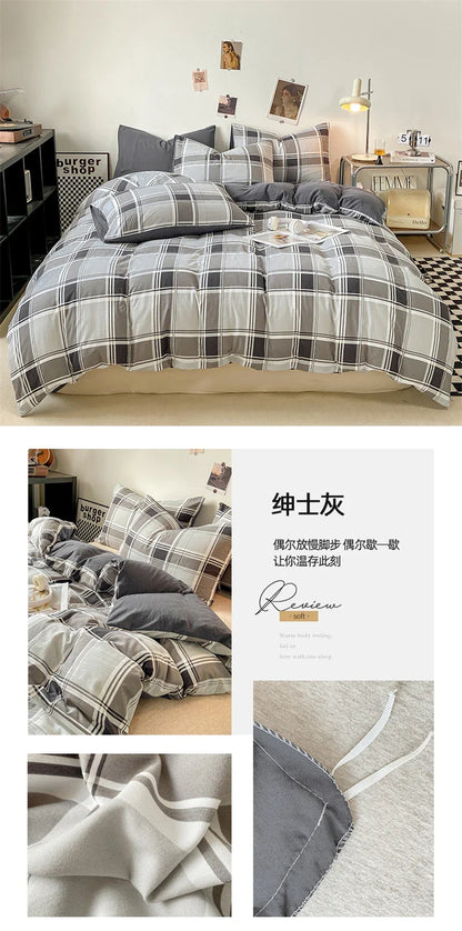 Soft Japanese Style Duvet Cover Set