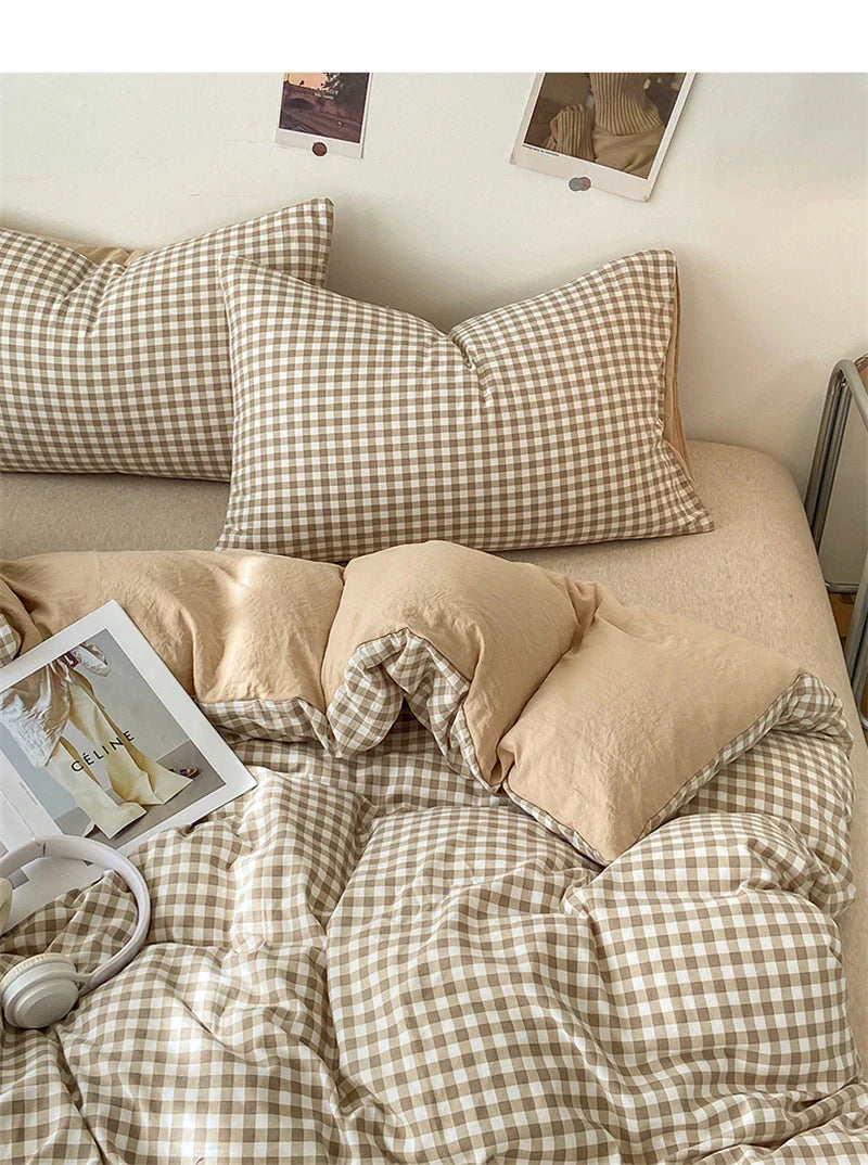 Soft Japanese Style Duvet Cover Set