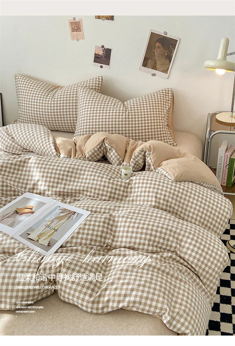 Soft Japanese Style Duvet Cover Set