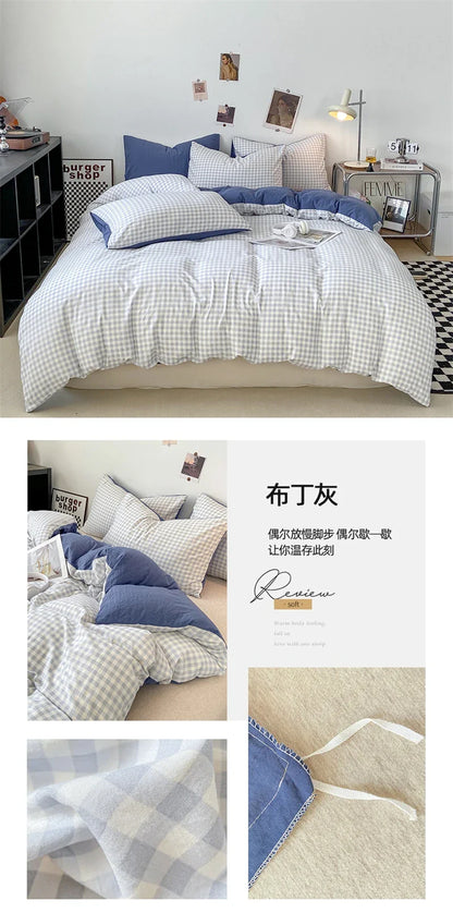 Soft Japanese Style Duvet Cover Set