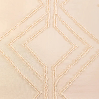 Soft Tufted Microfiber Duvet Cover Set