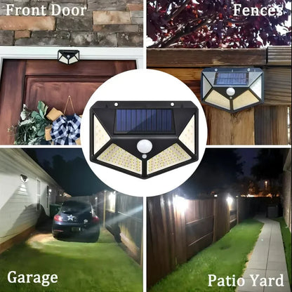 Solar LED Outdoor Lights Set for Garden with Motion Sensor