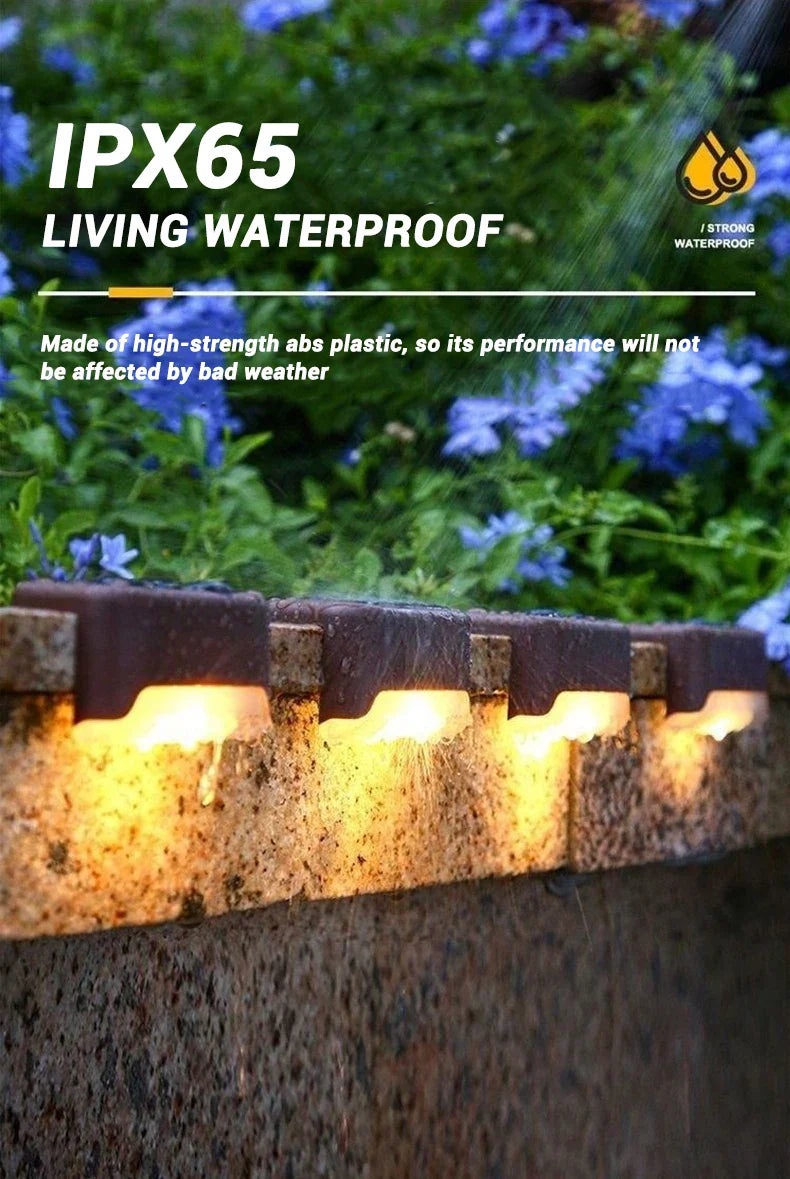 Solar LED Outdoor Stair Lights Set