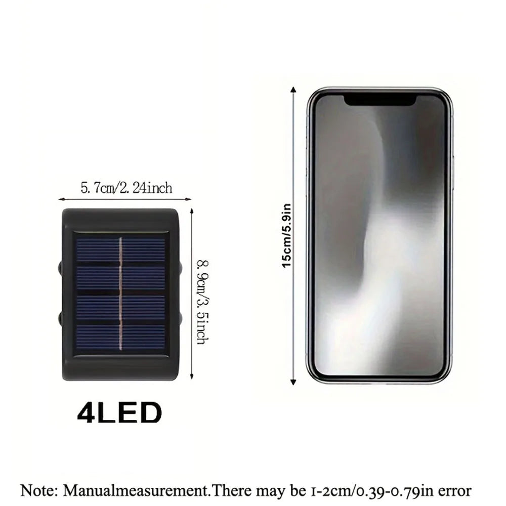 Solar LED Outdoor Wall Lights for Garden & Patio
