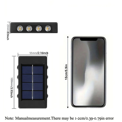 Solar LED Outdoor Wall Lights for Garden & Patio
