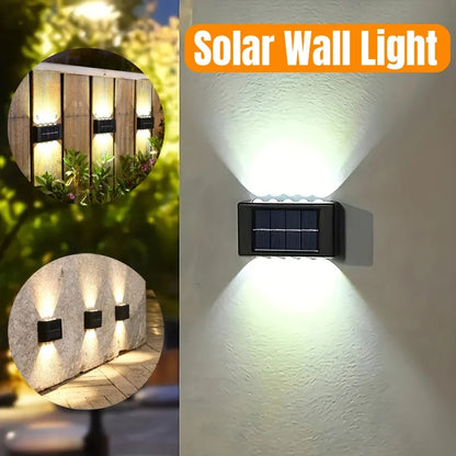 Solar LED Outdoor Wall Lights for Garden & Patio