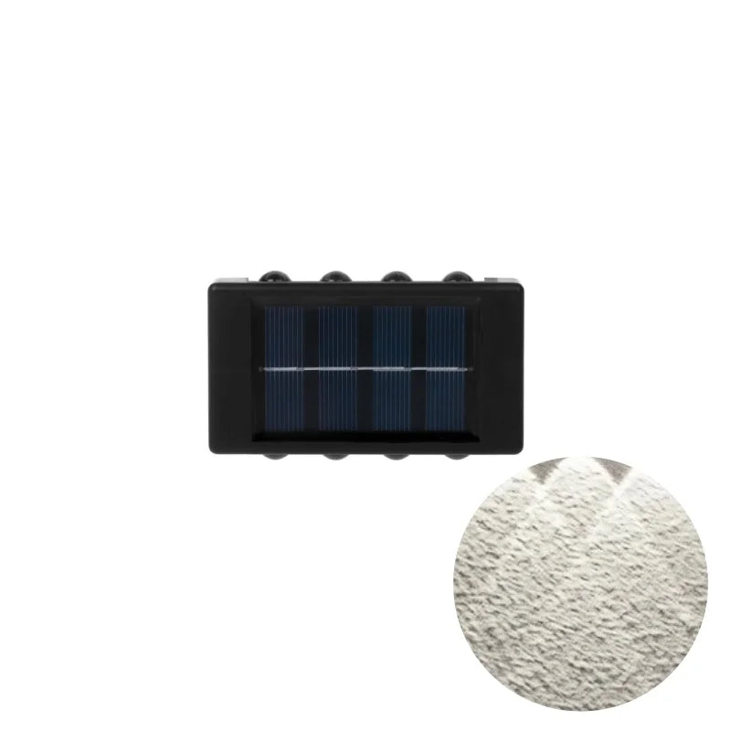 Solar LED Outdoor Wall Lights for Garden & Patio - 8LED white / CHINA