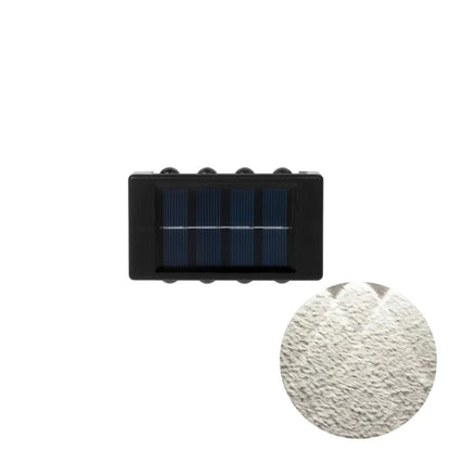 Solar LED Outdoor Wall Lights for Garden & Patio - 8LED white / CHINA