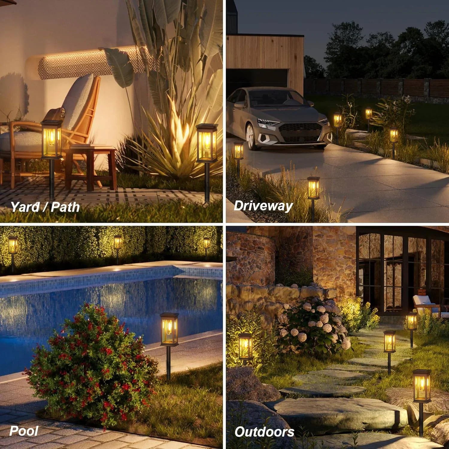 Solar Lights Pack Super Bright 12Hrs