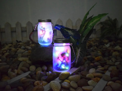 Solar Mason Jar Fairy Lights for Garden Decoration