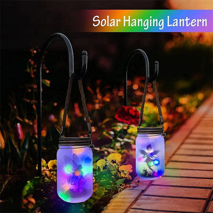 Solar Mason Jar Fairy Lights for Garden Decoration