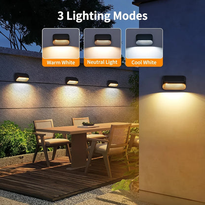 Solar-Powered Fence Lights for Yard Deck Patio