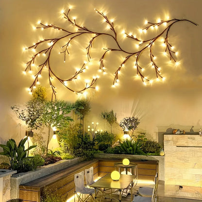 Solar Willow Vine Light: Outdoor Decoration Waterproof Fairy Light