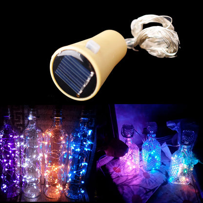 Solar Wine Bottle Fairy Lights - Home Decoration