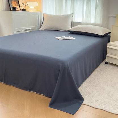 Solid Color Brush Fabric Bedding Set - 4 Pieces