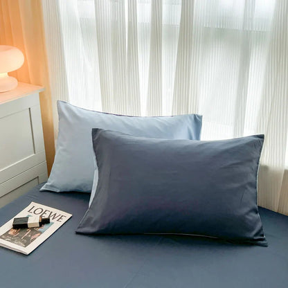 Solid Color Brush Fabric Bedding Set - 4 Pieces