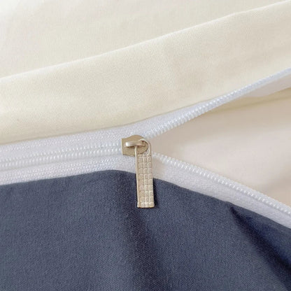 Solid Color Brush Fabric Bedding Set - 4 Pieces