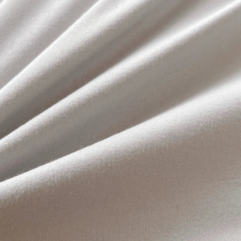 Solid Color Brush Fabric Bedding Set - 4 Pieces