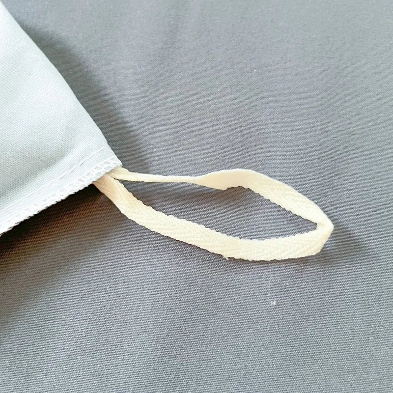 Solid Color Brush Fabric Bedding Set - 4 Pieces