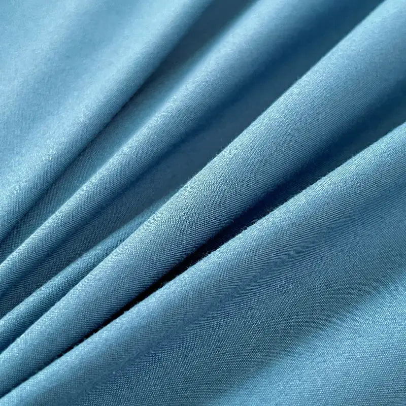 Solid Color Brush Fabric Bedding Set - 4 Pieces