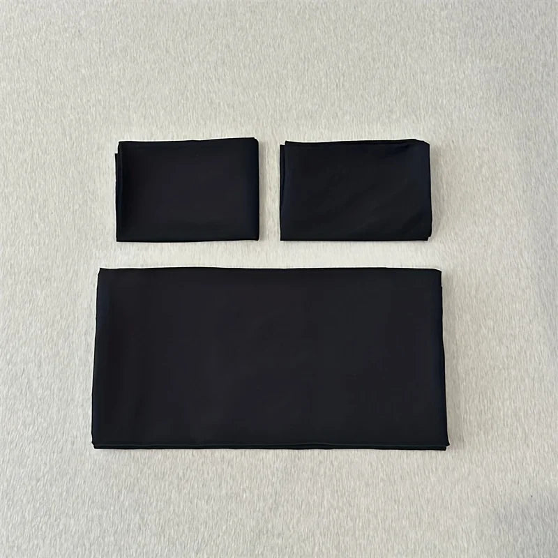 Solid Color Brushed Duvet Cover Set