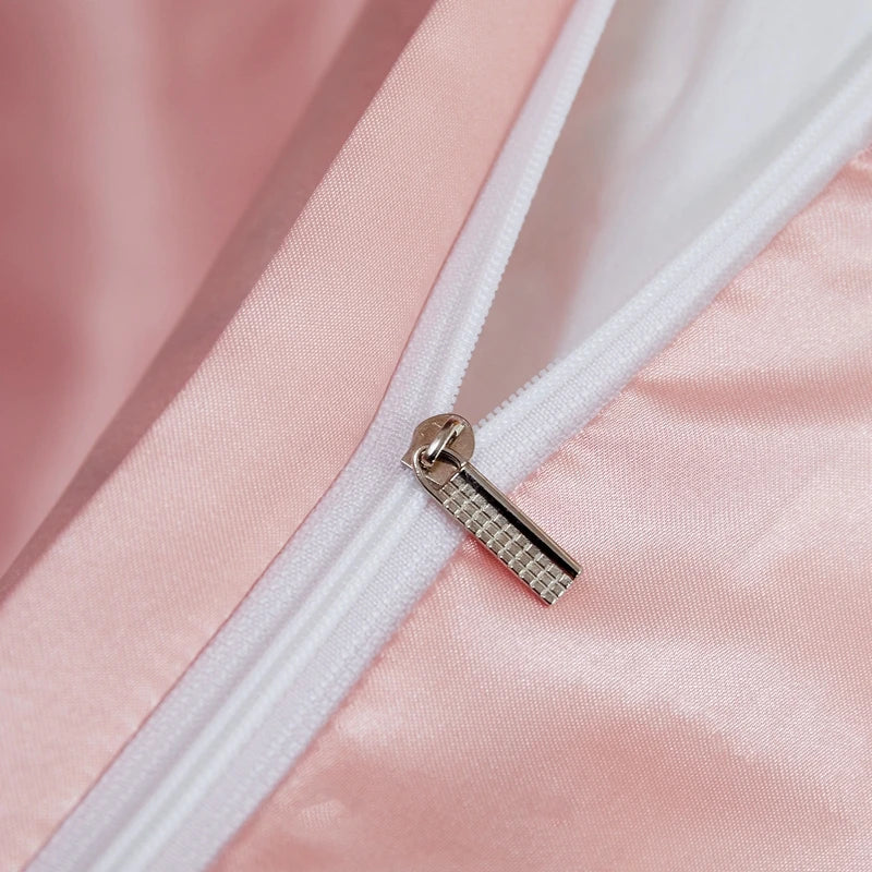 Solid Color Luxury Rayon Satin Bedding Set