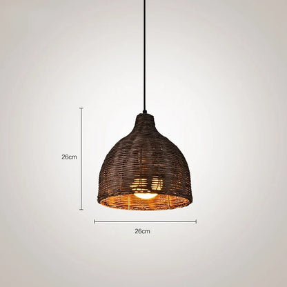 Southeast Asia Bamboo Rattan Woven Pendant Light - Decorbites