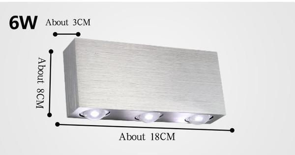 Sphera Modern LED Cube Box Wall Sconces