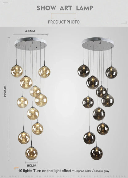 Spiral LED Chandelier for Modern Living Spaces - Chandelier