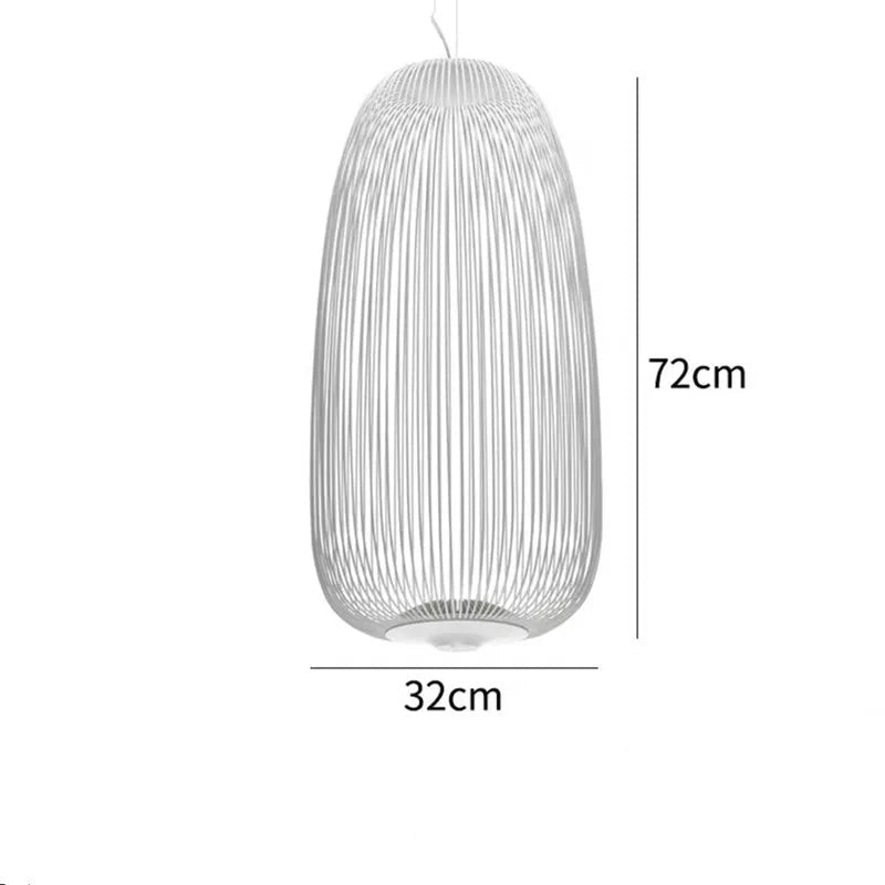 Spokes Birdcage Pendant Light in Polished Chrome - Decorbites